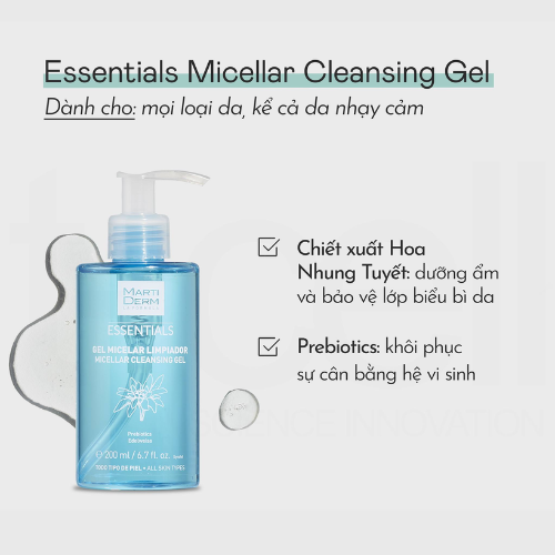 Gel R A M T T Y Trang Trong Martiderm Essentials Micellar