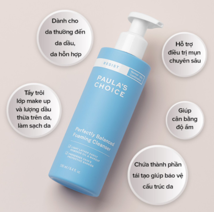 Resist Perfectly Balanced Foaming Cleanser Sữa rửa mặt Resist Perfectly Balanced Foaming Cleanser