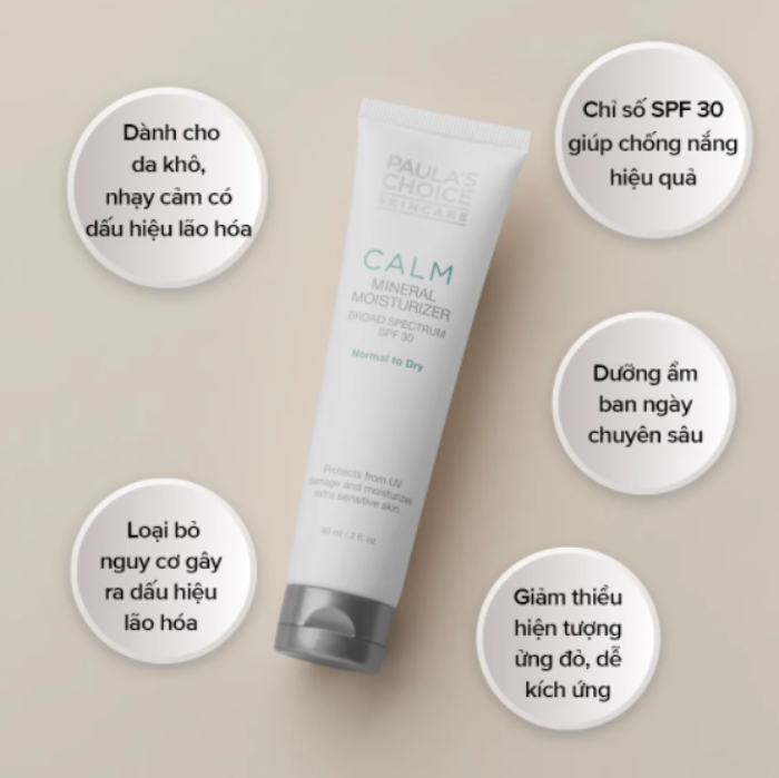 Paula’s Choice Calm Mineral Moisturizer Đối tượng sử dụng Paula’s Choice Calm Mineral Moisturizer