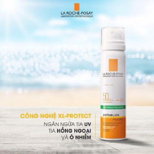 Xịt Chống Nắng Kiểm Soát Bóng Nhờn Và Bảo Vệ Da La Roche-Posay Anthelios Anti-Shine Invisible Fresh Mist SPF50 UVB + UVA Sun-Sensitive Skin