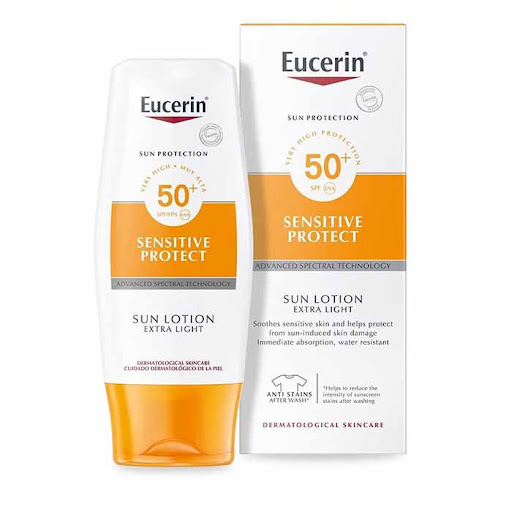 kem chống nắng Eucerin Sun Protection Sun Lotion Extra Light SPF 50+ bảo vệ cho làn da nhạy cảm kem chống nắng Eucerin Sun Protection Sun Lotion Extra Light SPF 50+ bảo vệ cho làn da nhạy cảm