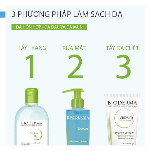 Nước tẩy trang Bioderma Sebium H20 