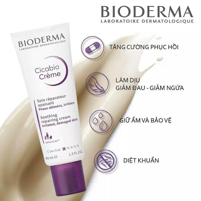 Kem dưỡng ẩm Bioderma Cicabio Crème Kem dưỡng ẩm Bioderma Cicabio Crème