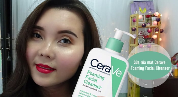 Beauty Blogger Trinh Meow (Huỳnh Ngọc Trinh) dành nhiều lời khen cho các sản phẩm sữa rửa mặt của Cerave