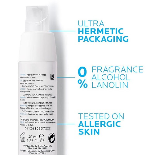 Kem Dưỡng Ẩm, Dịu Nhẹ Tức Thì Cho Da Rất Nhạy Cảm Và Dị Ứng La Roche-Posay Toleriane Ultra Light Intense Soothing Fluid Face & Eyes