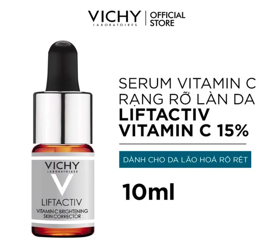 Serum 15% Vitamin C làm trắng da chống lão hóa Vichy Liftactiv Vitamin C Brightening Skin Corrector Serum 15% Vitamin C làm trắng da chống lão hóa Vichy Liftactiv Vitamin C Brightening Skin Corrector
