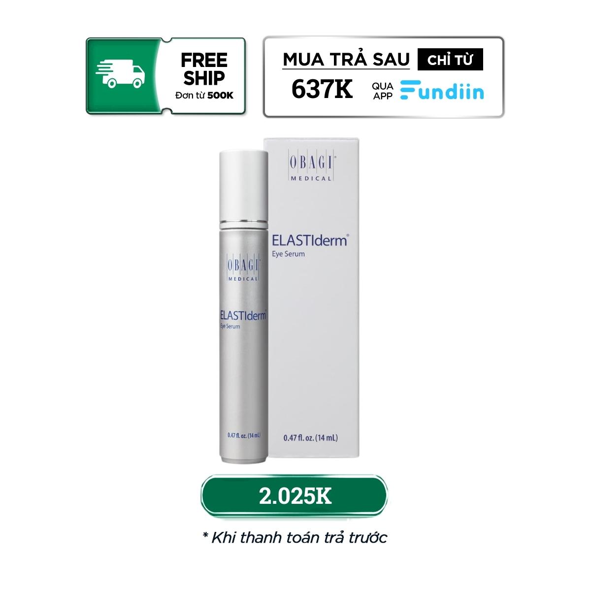 Tinh chất chống nhăn, giảm thâm vùng da mắt Obagi Elastiderm Eye Complete Complex Serum