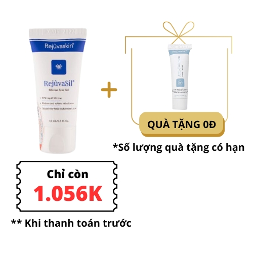 Gel Silicone Ngăn Ngừa Sẹo Và Làm Xẹp Sẹo Lồi/ Sẹo Phì Đại/ Mới Phẫu Thuật Rejuvaskin Rejuvasil