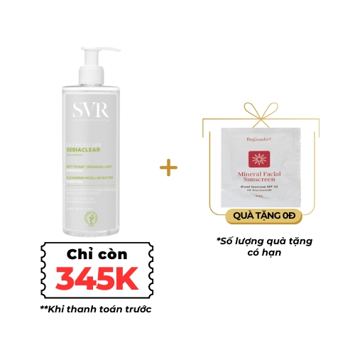 Tẩy trang SVR Sebiaclear Eau Micellaire có thành phần chính là gì?
