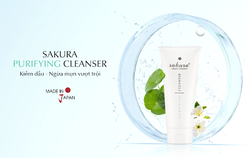  Sữa rửa mặt hỗ trợ phòng ngừa mụn cho da nhờn Sakura Purifying Cleanser 