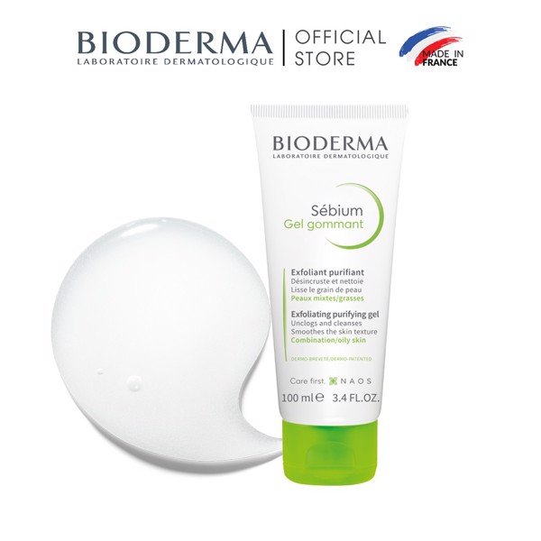 Tẩy Da Chết Dành Cho Da Hỗn Hợp Và Da Dầu Bioderma Sebium Gel Gommant