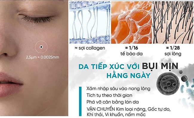 Tác hại của bụi mịn đối với da và cách bảo vệ làn da luôn khoẻ đẹp trước ô nhiễm 