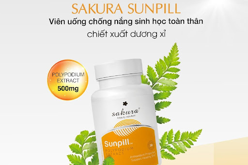 Sakura SunPill Công dụng viên uống chống nắng Sakura SunPill