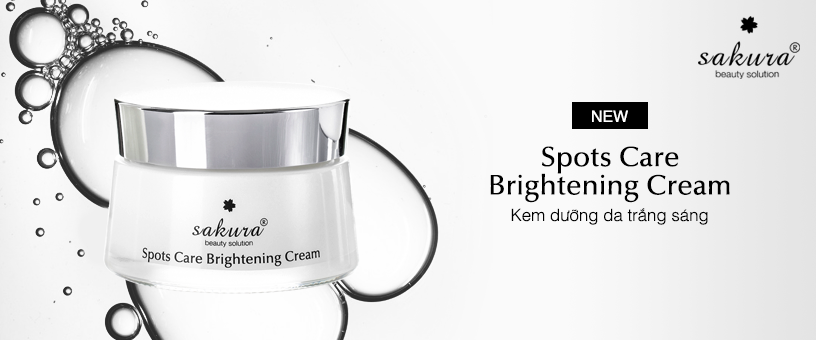 Sakura Spots Care Brightening Cream 45g Kem dưỡng trắng da ngăn ngừa sạm nám Sakura Spots Care Brightening Cream 45g