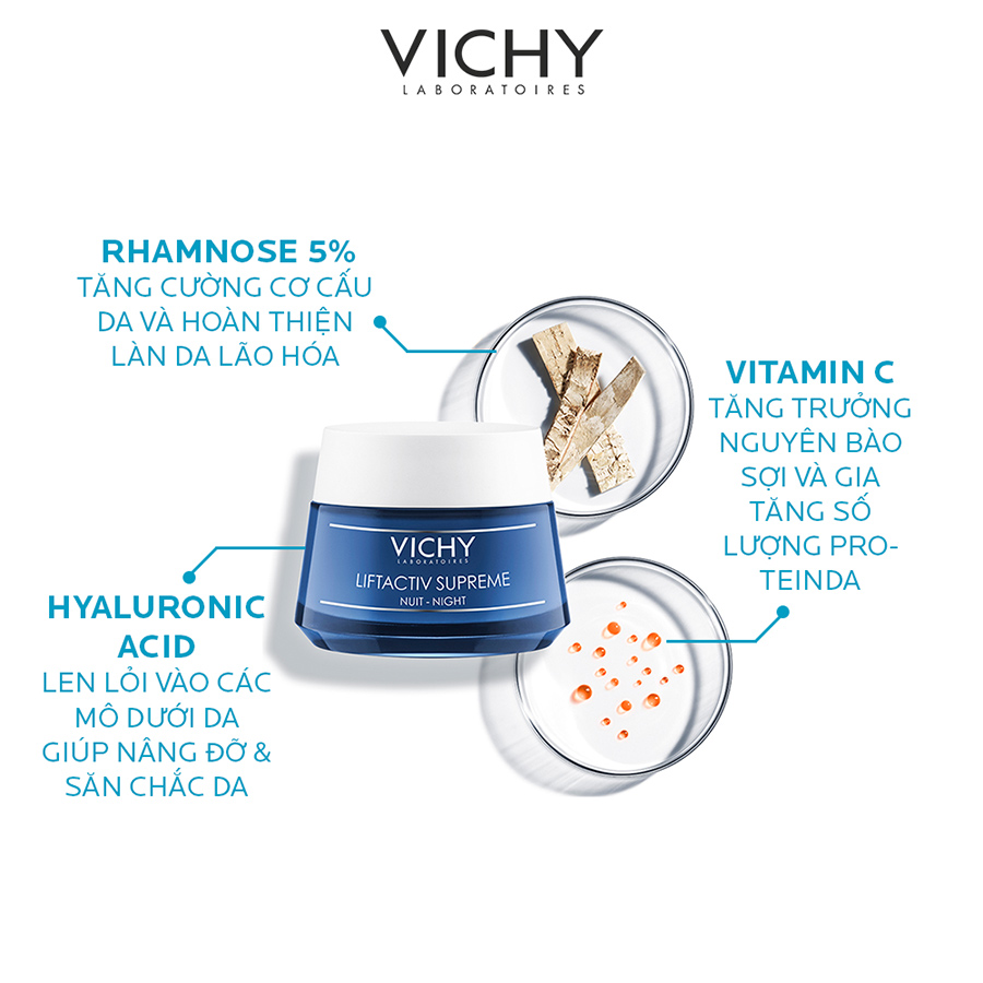 Kem dưỡng chống lão hóa ban đêm Vichy Liftactiv Supreme Nuit Night