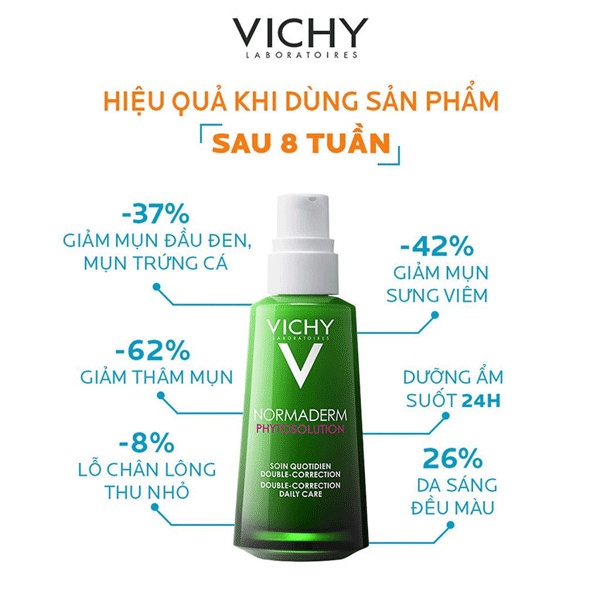 Kem dưỡng làm giảm mụn Vichy Normaderm Phytosolution Double-correction Daily Care