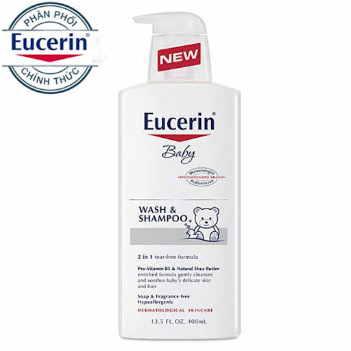 Sữa Tắm Gội Dịu Nhẹ Cho Bé Eucerin Baby Wash & Shampoo