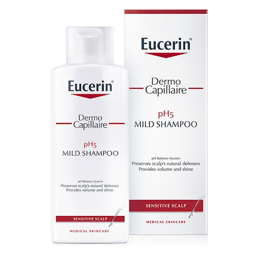 Dầu Gội Dịu Nhẹ Cho Da Đầu Nhạy Cảm Eucerin Dermo Capillaire Ph5 Mild Shampoo