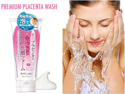 Sữa rửa mặt dưỡng trắng White Label Premium Placenta Wash