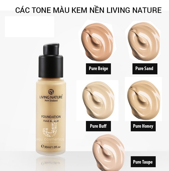 Kem nền Living Nature Illuminating Foundation mang đến cho bạn 3 lựa chọn: Illuminating Dawn Glow, Evening Glow và Day Glow Kem nền Living Nature Illuminating Foundation mang đến cho bạn 3 lựa chọn: Illuminating Dawn Glow, Evening Glow và Day Glow