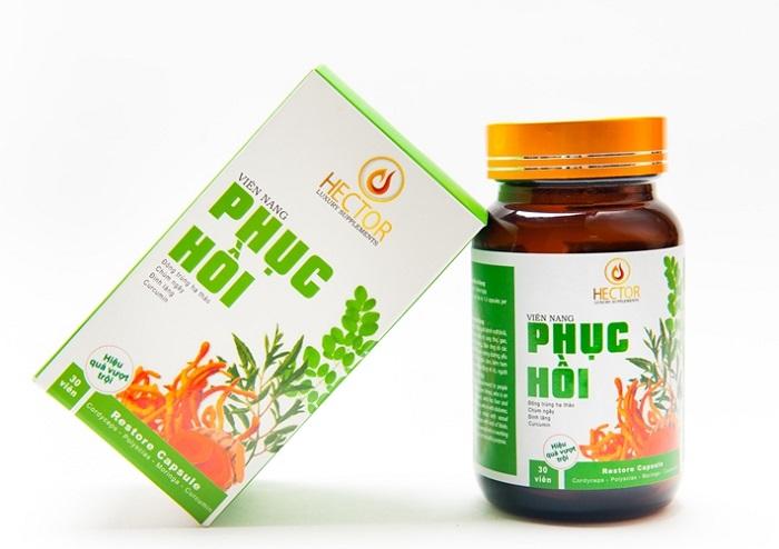 Viên nang phục hồi Hector được chiết xuất từ nhiều loại dược liệu bổ trợ sức khỏe, an toàn khi sử dụng  Viên nang phục hồi Hector được chiết xuất từ nhiều loại dược liệu bổ trợ sức khỏe, an toàn khi sử dụng