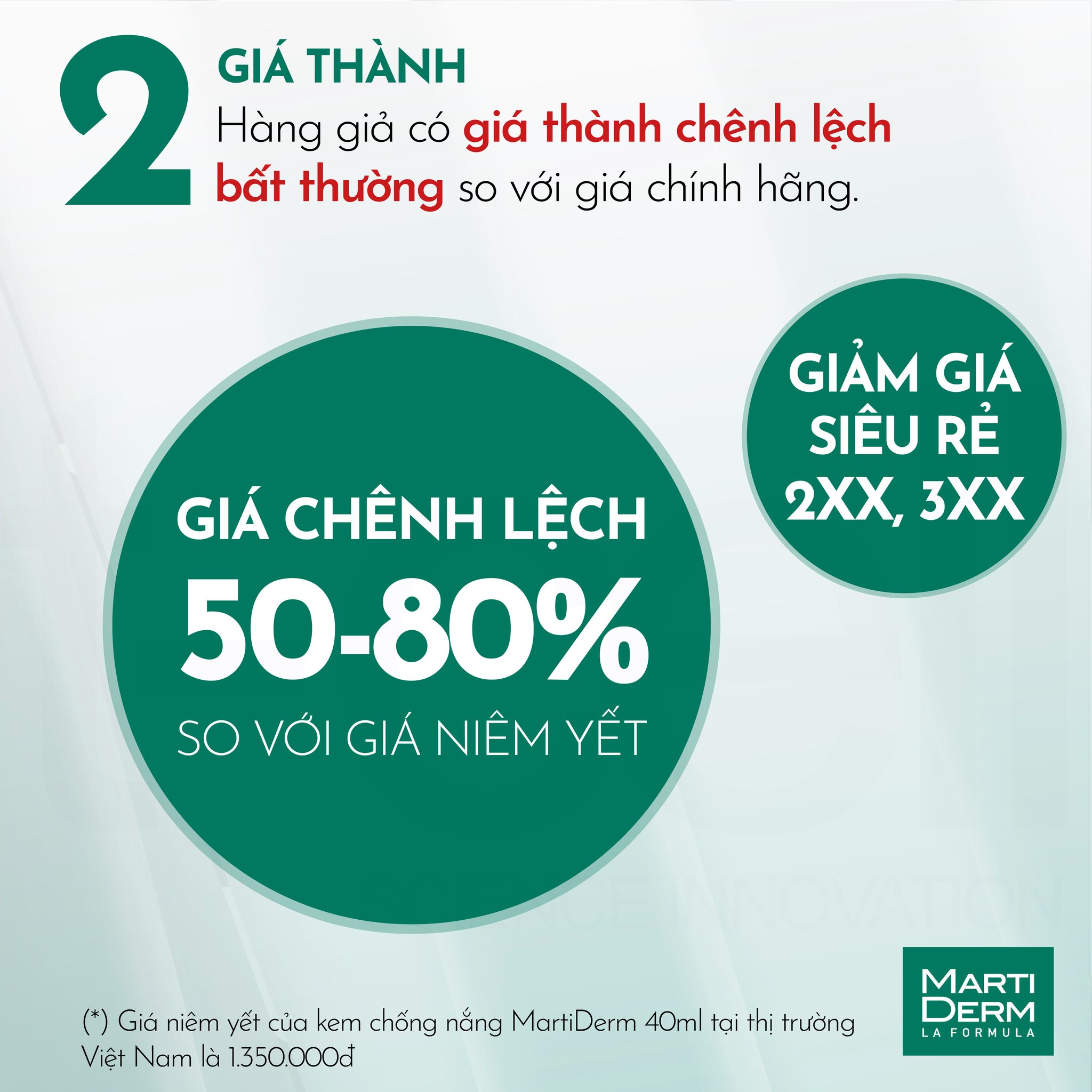 Kem chống nắng Martiderm thật - giả