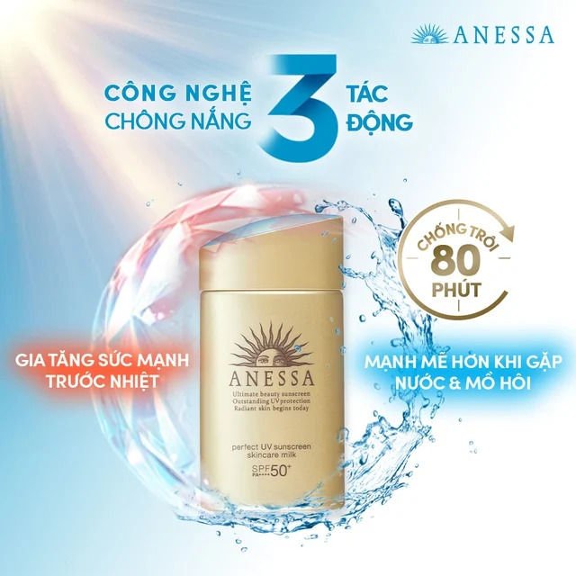 Kem Chống Nắng Anessa Perfect UV Sunscreen Skincare Milk Kem Chống Nắng Anessa Perfect UV Sunscreen Skincare Milk
