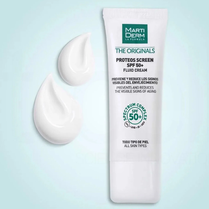 kem chống nắng MartiDerm The Originals Proteos Screen SPF50+ Fluid Cream Kem chống nắng MartiDerm The Originals Proteos Screen SPF50+ Fluid Cream