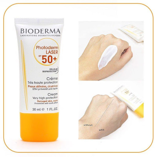 Kem chống nắng ngăn ngừa tăng sắc tố da dành cho da sau điều trị laser Bioderma Photoderm Laser SPF 50+ 30ml