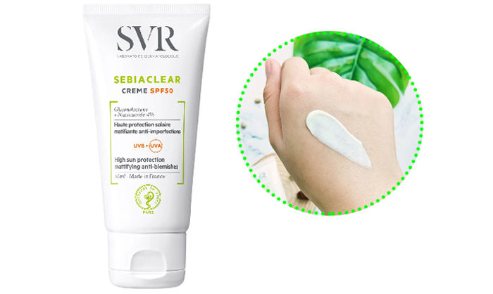 Kem chống nắng ngừa mụn SVR Sebiaclear Creme SPF50 Kem chống nắng ngừa mụn SVR Sebiaclear Creme SPF50