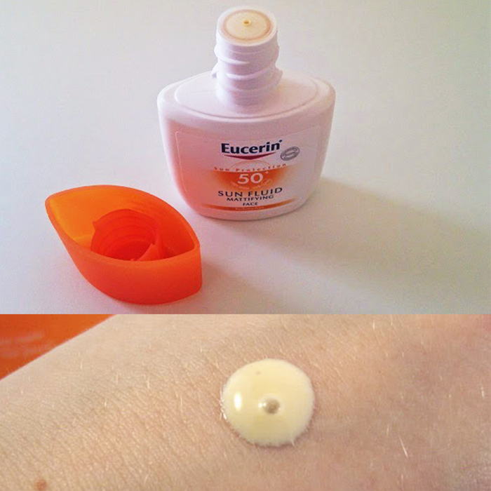 Kem chống nắng vật lý Eucerin Sun Fluid Mattifying Face SPF 50