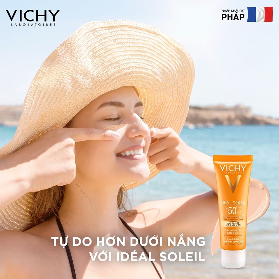 Kem chống nắng Vichy tạo ra 3 lớp màng bảo vệ da khỏi tia UV cực kỳ hiệu quả