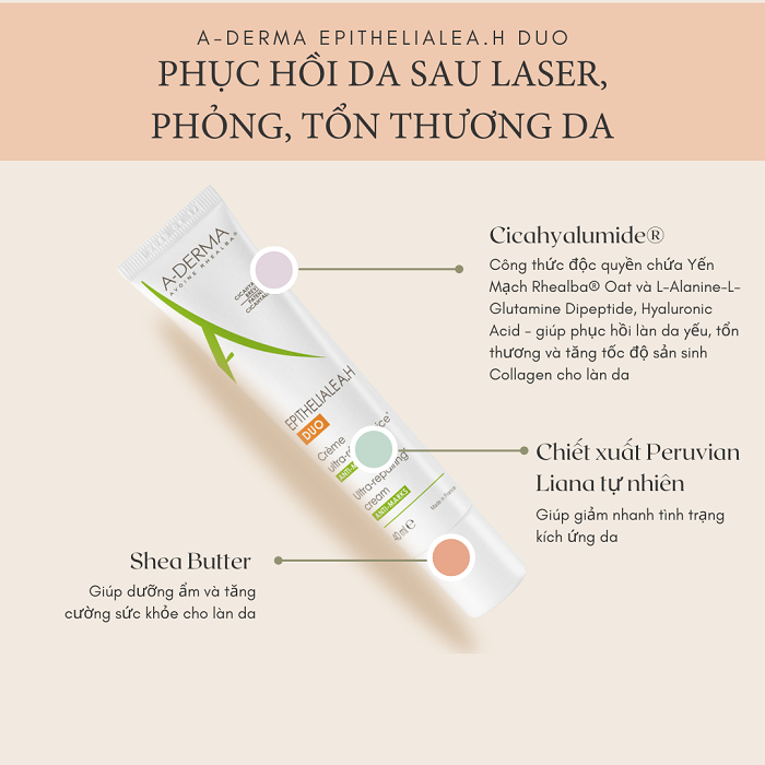 Kem phục hồi và bảo vệ da A-Derma Epitheliale A.H DUO Ultra-Repairing Cream Kem phục hồi và bảo vệ da A-Derma Epitheliale A.H DUO Ultra-Repairing Cream