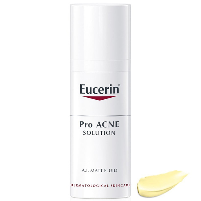 Kem dưỡng ẩm cho da mụn Eucerin ProAcne Matt Fluid Kem dưỡng ẩm cho da mụn Eucerin ProAcne Matt Fluid