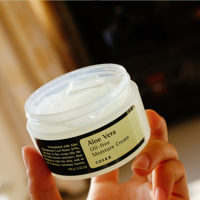 Kem dưỡng ẩm cho da mụn Cosrx Aloe Vera Oil – Free Kem dưỡng ẩm cho da mụn Cosrx Aloe Vera Oil – Free