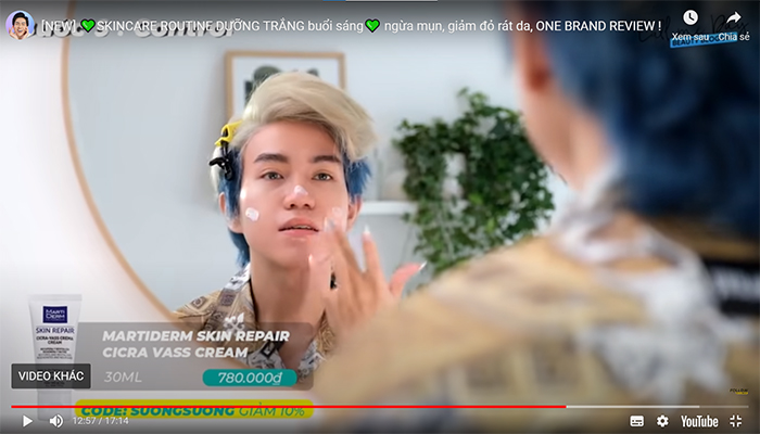 Sản phẩm được Beauty Blogger Vũ Duy - chủ kênh Call me Duy (với hơn 532.000 người đăng ký) đánh giá cao Sản phẩm được Beauty Blogger Vũ Duy - chủ kênh Call me Duy (với hơn 532.000 người đăng ký) đánh giá cao