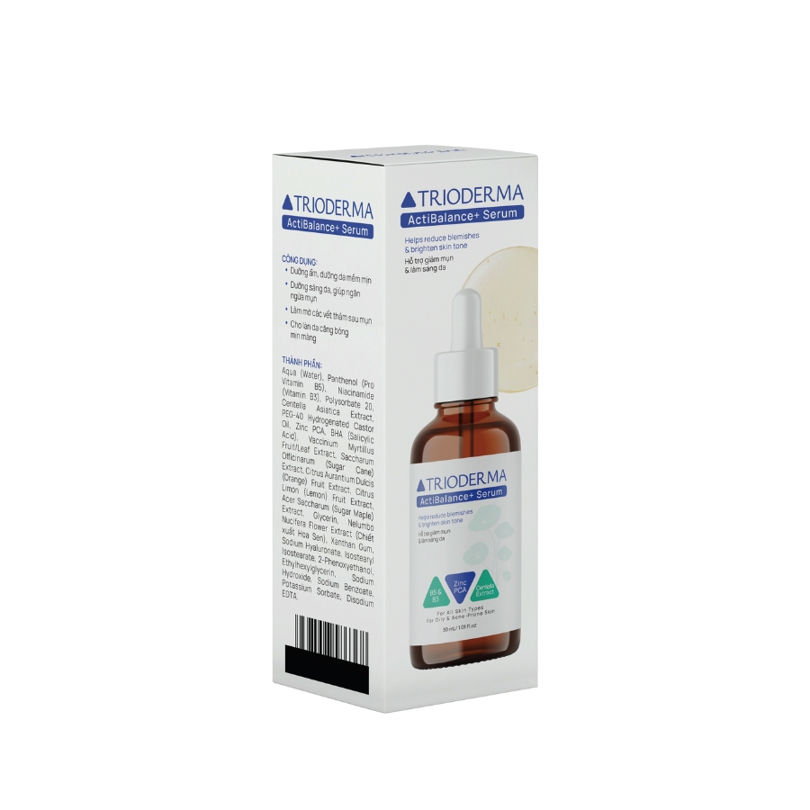 Serum hỗ trợ giảm mụn và làm sáng da Trioderma ActiBalance+ Serum