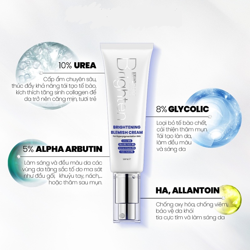 Kem dưỡng sáng chuyên biệt MD CARE Brightening Blemish Cream