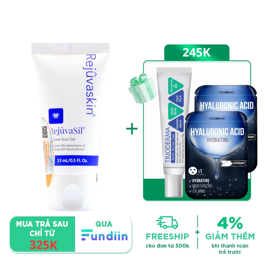  Gel Silicone Ngăn Ngừa Sẹo Và Làm Xẹp Sẹo Lồi/ Sẹo Phì Đại/ Mới Phẫu Thuật Rejuvaskin Rejuvasil