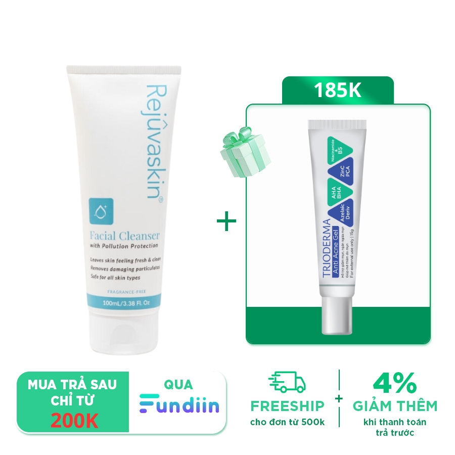 Sữa rửa mặt loại bỏ bụi mịn, ngừa mụn, sáng da Rejuvaskin Anti-Pollution