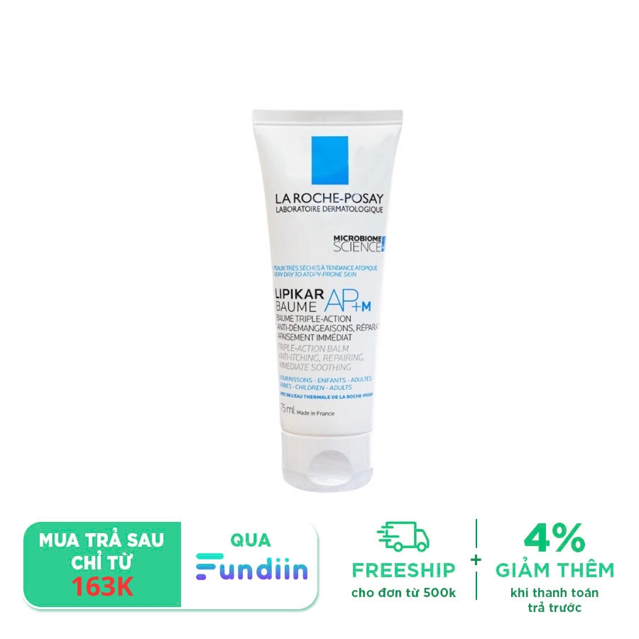 Kem Dưỡng Làm Dịu Da Dị Ứng La Roche Posay Lipikar Baume AP+M Phù Hợp Cho Trẻ Em Và Trẻ Sơ Sinh