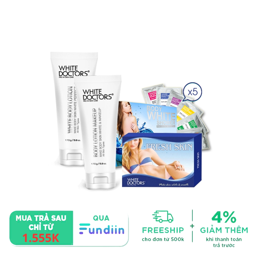 Bộ tắm dưỡng body chuyên sâu White Doctors