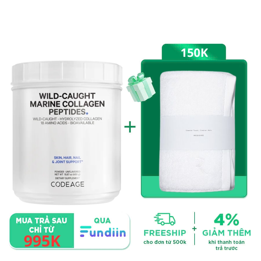 Bột Chống Lão Hóa Wild Caught Marine Collagen Peptides Powder