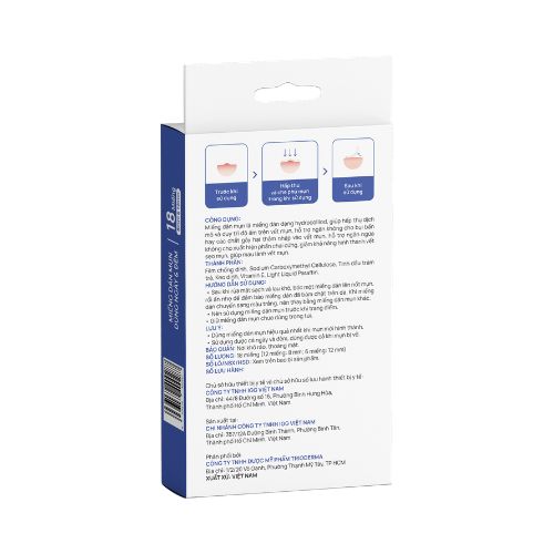 Miếng dán mụn Ngày và Đêm Trioderma