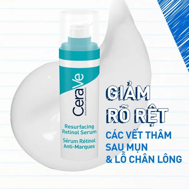Gel giúp làm mờ thâm mụn Cerave Resurfacing Retinol