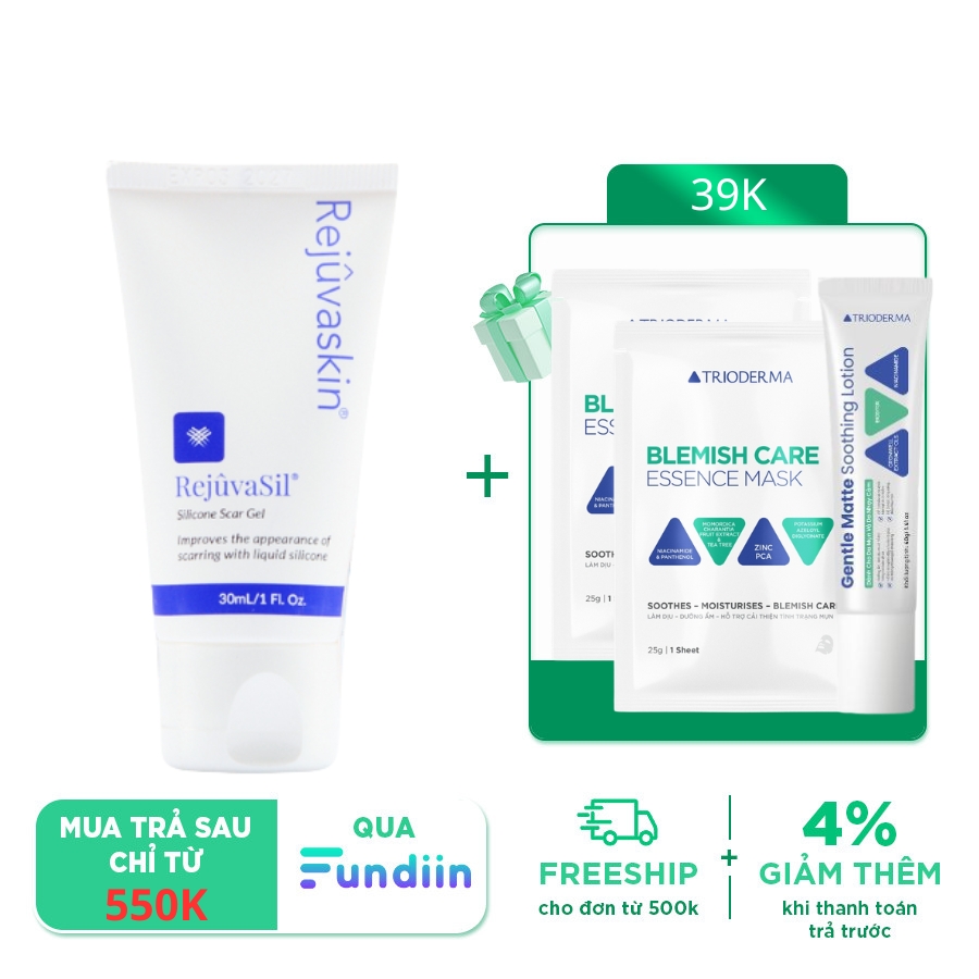 Gel Silicone Xóa Mờ Sẹo Lồi/ Sẹo Phì Đại Rejuvaskin Rejuvasil