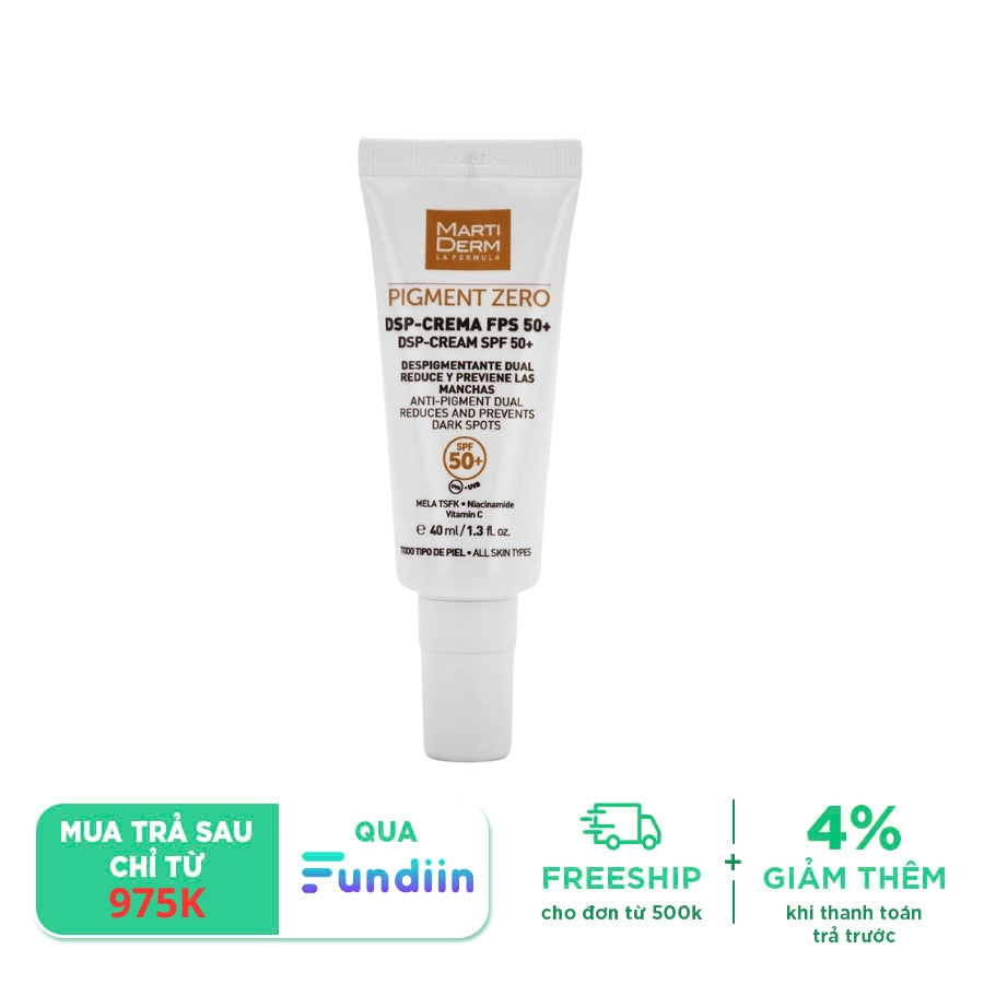 Kem chống nắng MartiDerm Pigment Zero DSP SPF50+ Cream