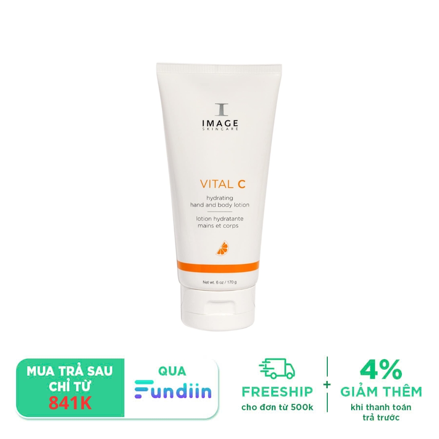 Kem dưỡng ẩm chống khô da tay và toàn thân Image Skincare Vital C Hydrating Hand & Body Lotion