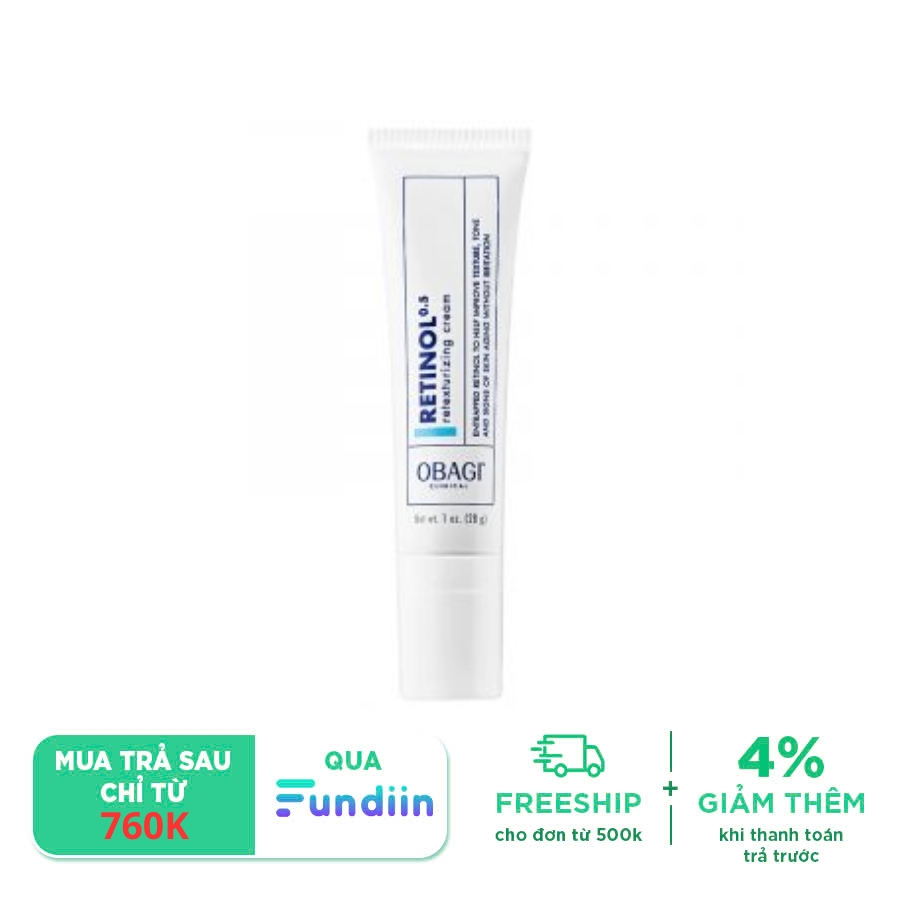 Kem dưỡng da chống lão hóa OBAGI CLINICAL Retinol 0.5 Retexturizing Cream