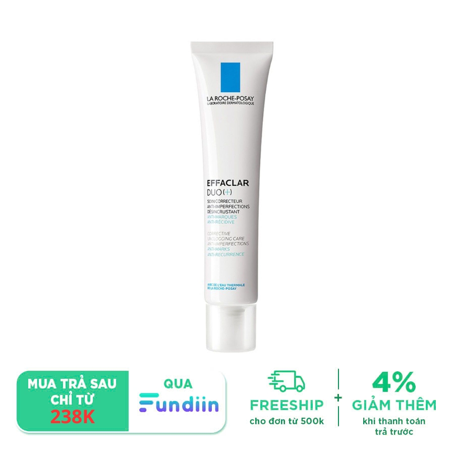 Kem dưỡng giảm mụn và ngăn ngừa thâm La Roche-Posay Effaclar Duo+ Corrective Unclogging Care Anti- Imperfections Anti-Marks Anti-Recurrence